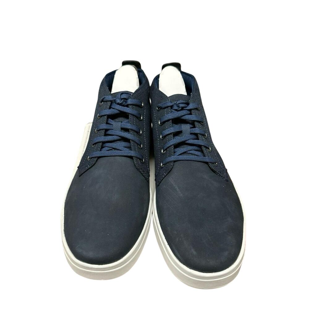 Timberland‎ Davis Square Leather/Fabric Navy Nubuck Chukka Sneakers - Size 11